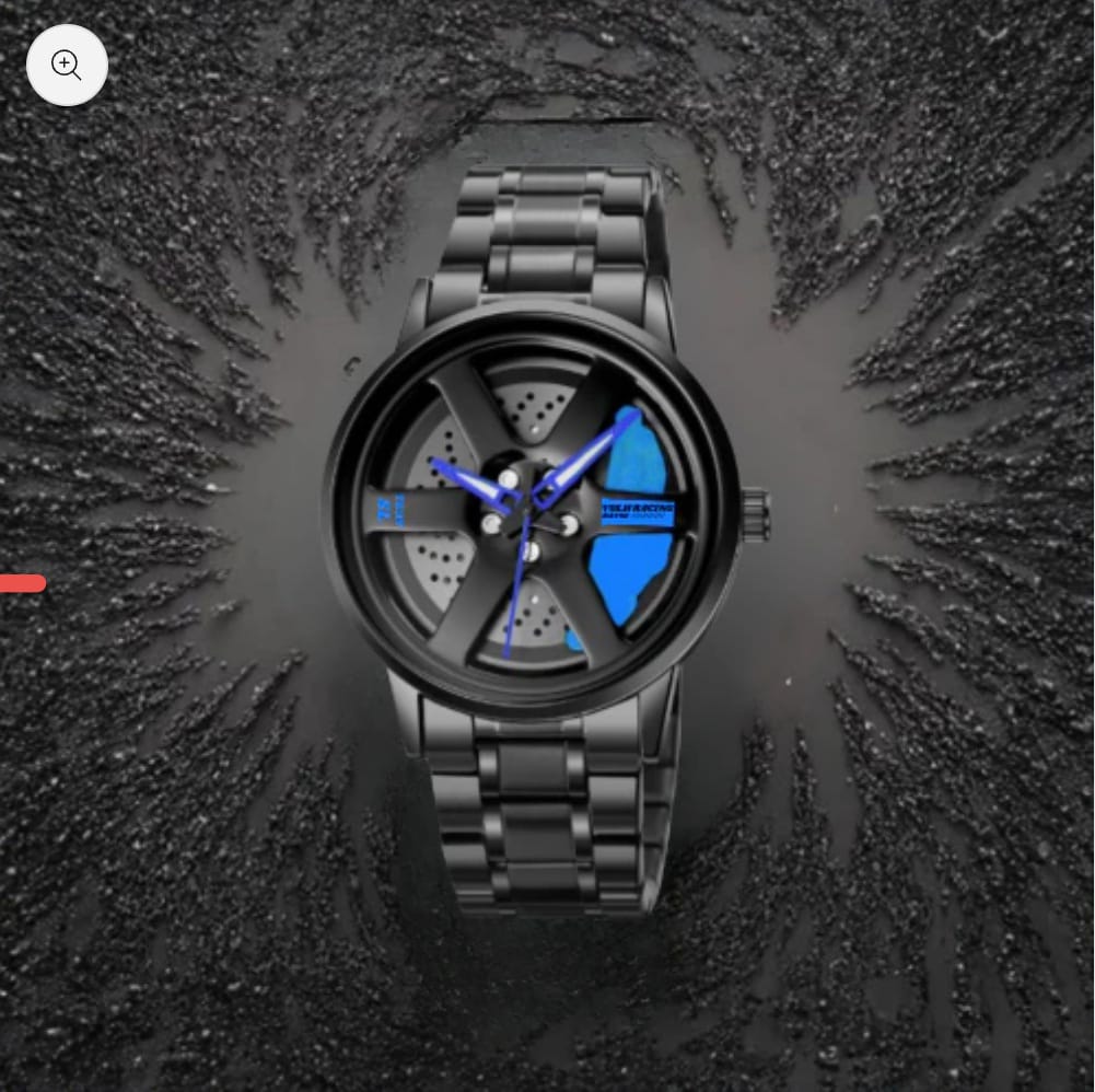 Vilante Velocity Edition – Luxury Sport Watch with Blue Disc Brake Dial