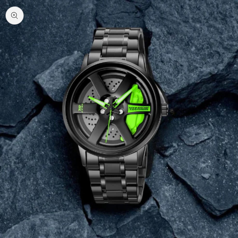 Vilante Velocity Edition – Luxury Sport Watch with Green Disc Brake Dial