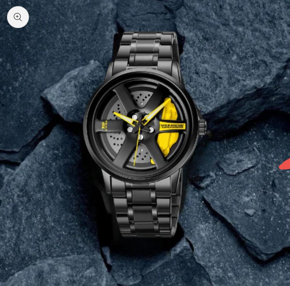Vilante Velocity Edition – Luxury Sport Watch with Yellow Disc Brake Dial