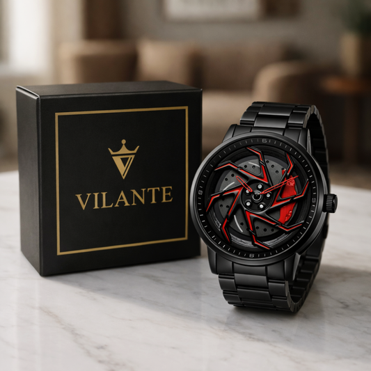 VILANTE Cavrel Edition –Red Blade Spin Watch
