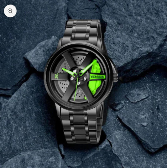 Vilante Velocity Edition – Luxury Sport Watch with Green Disc Brake Dial